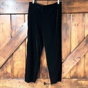 J. Crew Black Velvet Cropped Pants